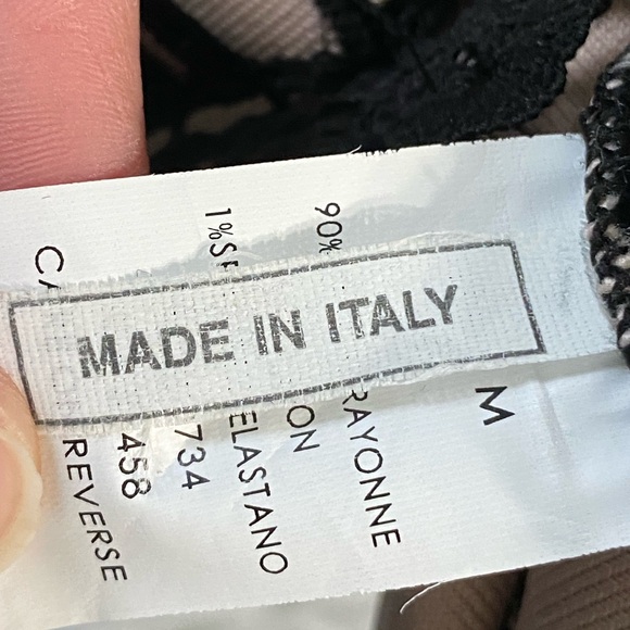 NWT Vivianne Firenze black bodycon dress crochet overlay and nude lining Sz M - Picture 13 of 16